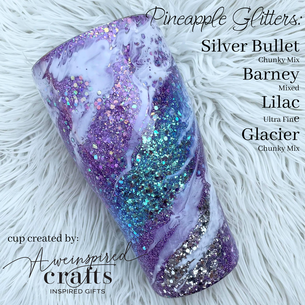 Silver Bullet, Barney, Lilac, and Glacier Milky Way Tumbler - The Blank Pineapple