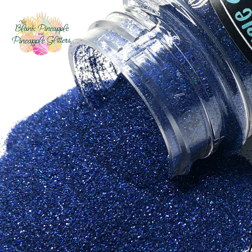 Blue Holographic Glitter. High quality polyester craft glitter. Pineapple Glitter. The Blank Pineapple