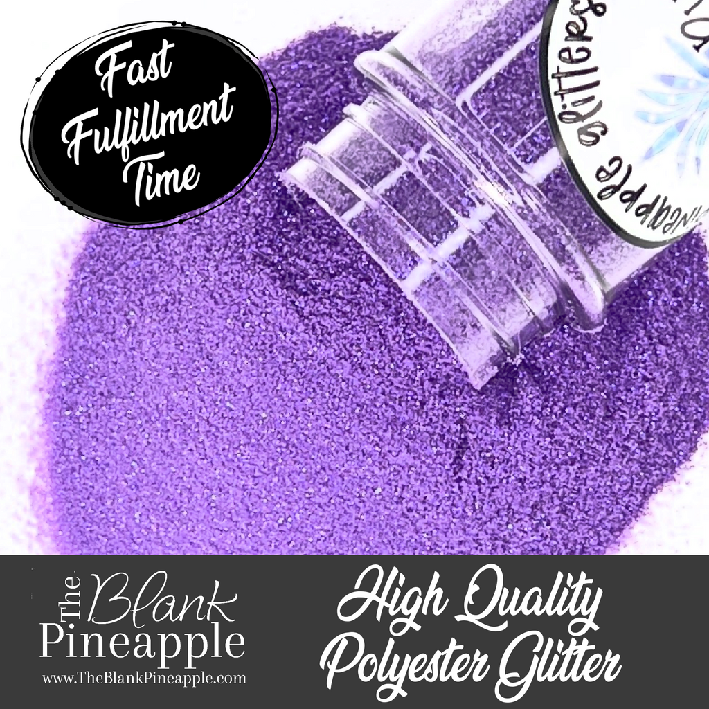 Purple Iridescent Glitter. Perfect for adding a smooth, shimmering finish to crafts, nails, or resin projects. Pineapple Glitters, The Blank Pineapple. 