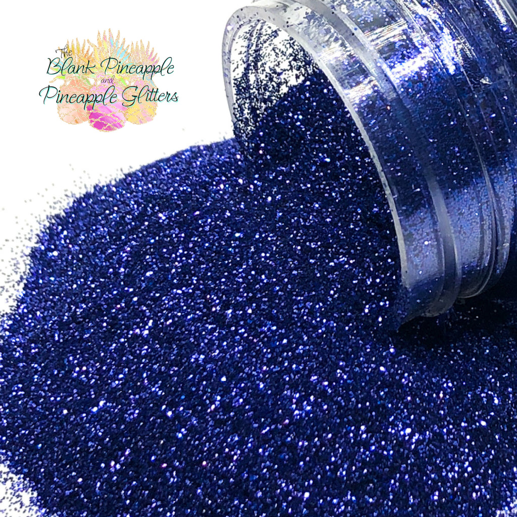 Blue Ultra Fine Cut Glitter. Perfect for adding a smooth, shimmering finish to crafts, nails, or resin projects. Pineapple Glitters, The Blank Pineapple. 