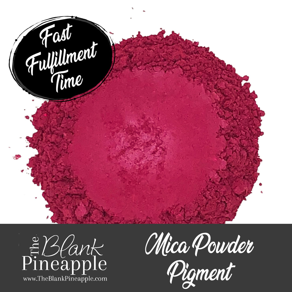 Fuchsia Pearlescent Pink Mica Powder Pigment in 10g Jar - The Blank Pineapple