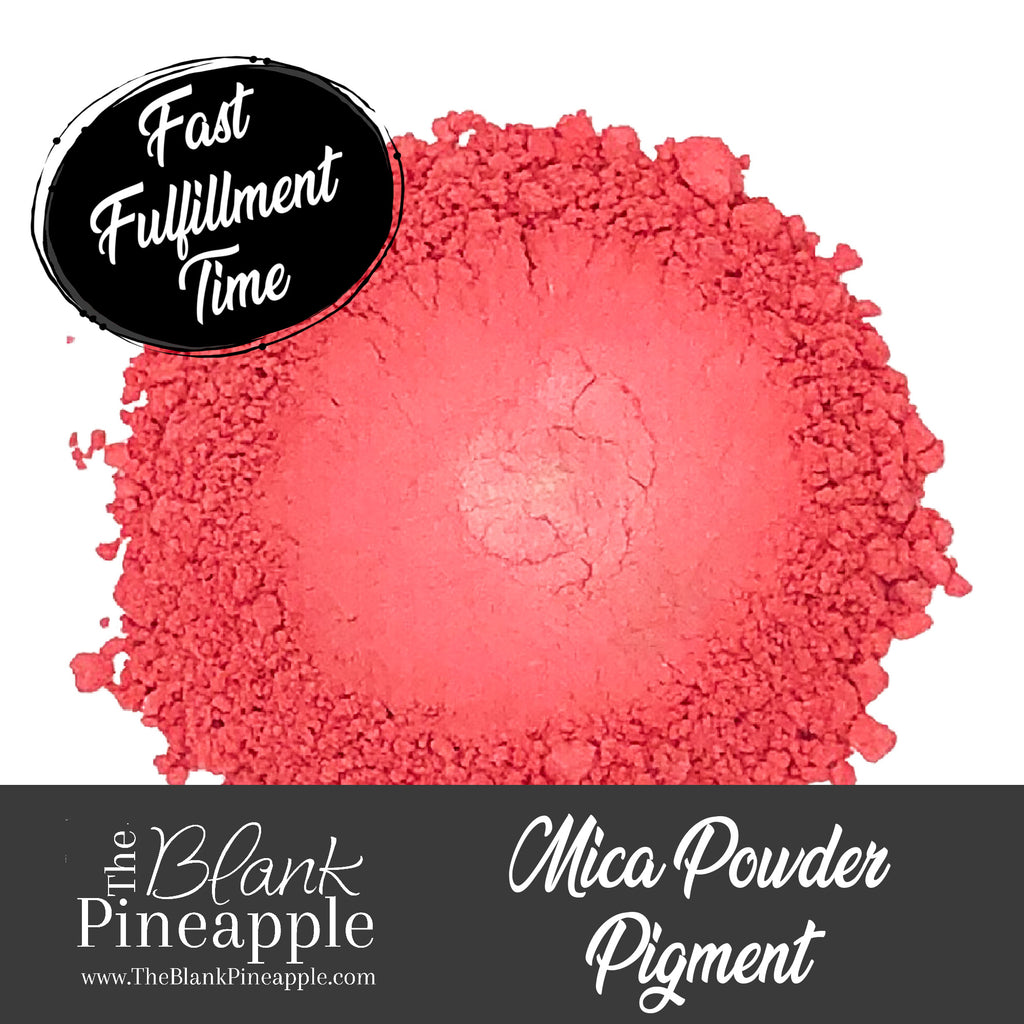 Melon Pearlescent Pink Mica Powder Pigment, 10g jar - The Blank Pineapple