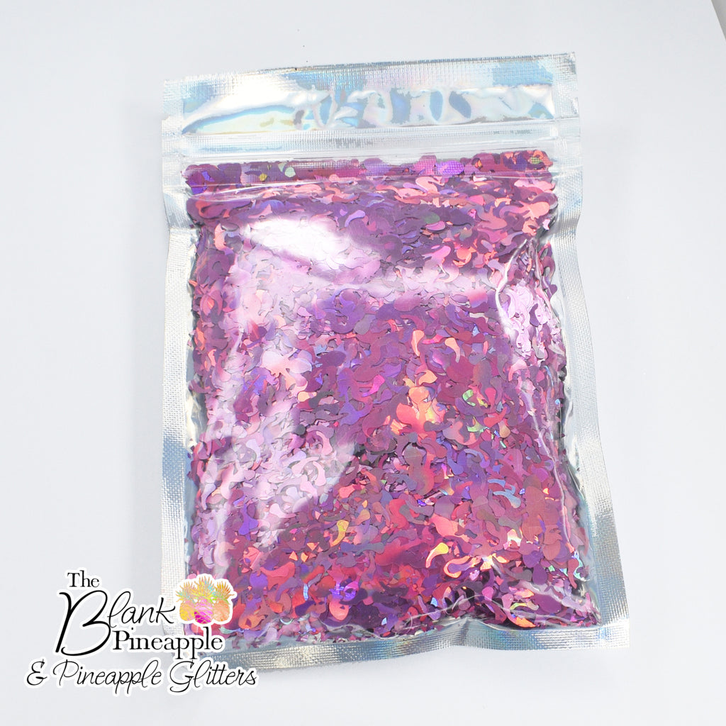 Nixie Mermaid Holographic Glitter Shapes in 2oz Bag - Polyester Glitter - The Blank Pineapple