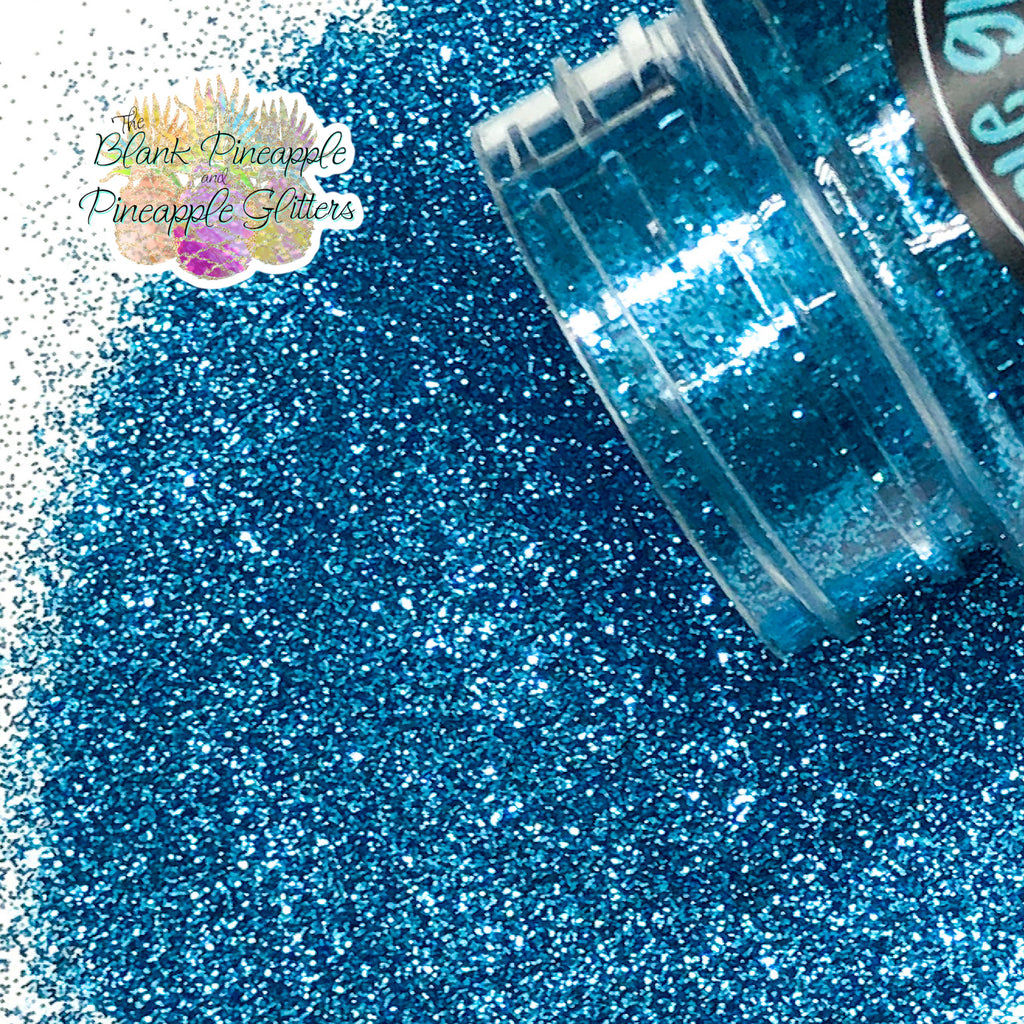 Peacock Chunky Mix Metallic Glitter PET Polyester 2oz. Shaker Bottle – Aqua Blue Glitter