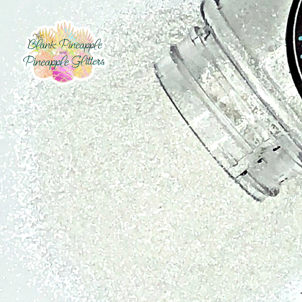 Pearly Cotton Fine Cut Pearlescent Glitter 2oz. Shaker Bottle – Pearl White PET Polyester Glitter. The Blank Pineapple