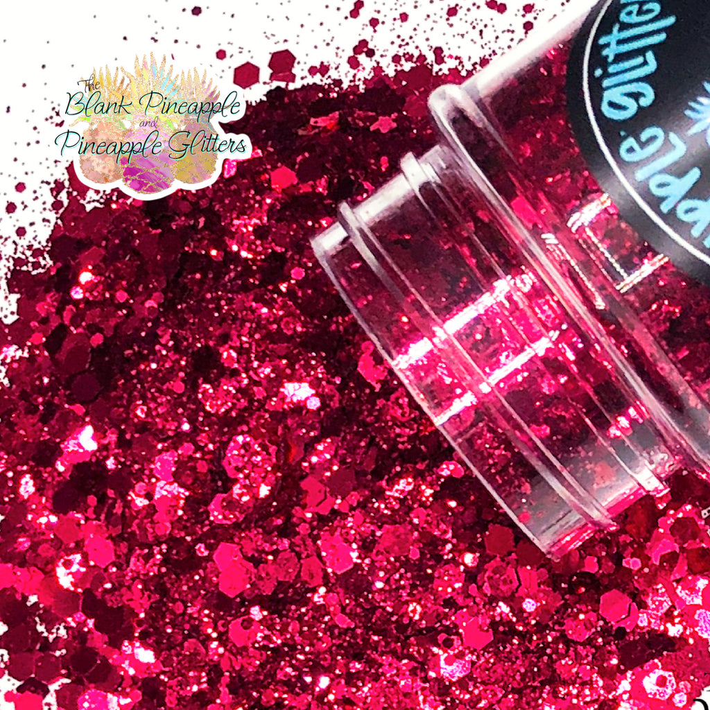 Pinky Swear Chunky Mix Metallic Glitter 2oz. Shaker Bottle PET Polyester Glitter - The Blank Pineapple