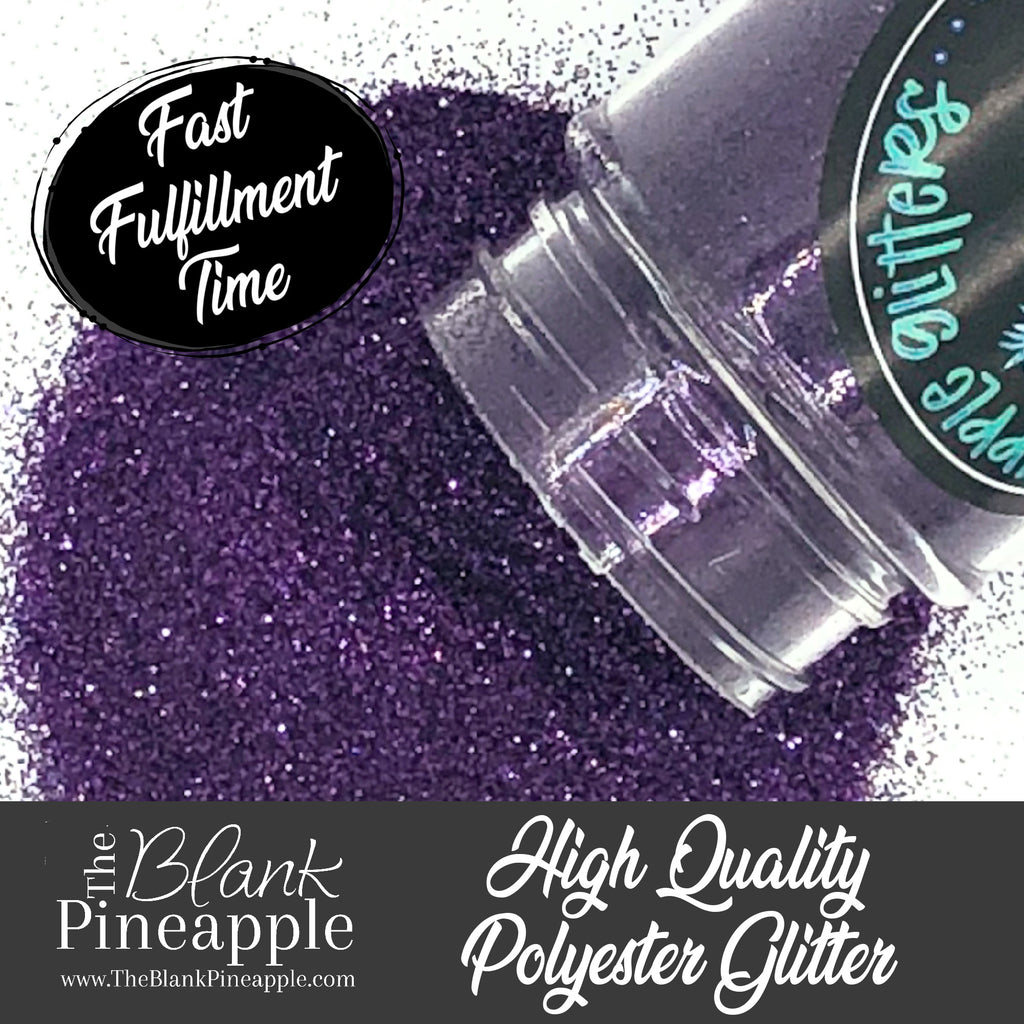 Pinot Metallic Glitter 2oz. Shaker Bottle – Dark Purple PET Polyester Glitter. The Blank Pineapple