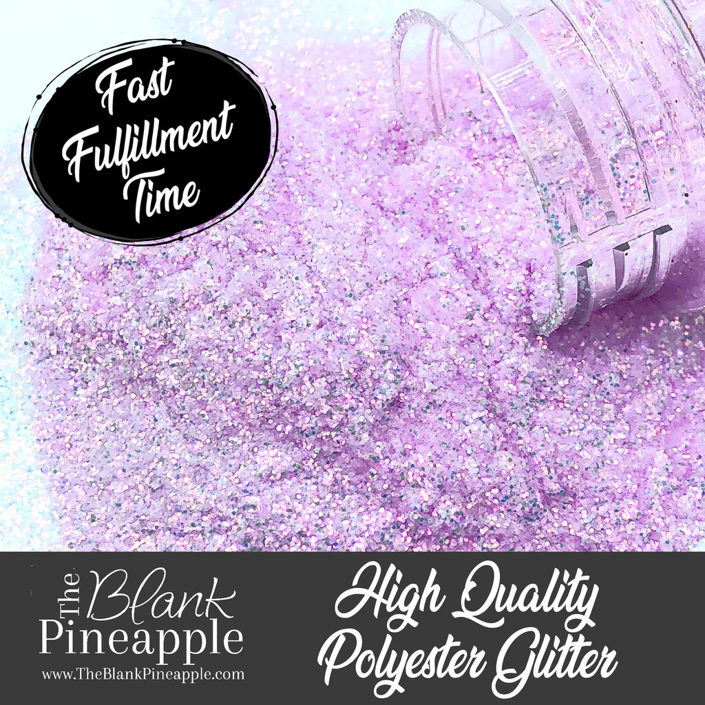 Pixie Fine Cut High Sparkling Light Purple Iridescent Glitter, 2oz shaker bottle - The Blank Pineapple