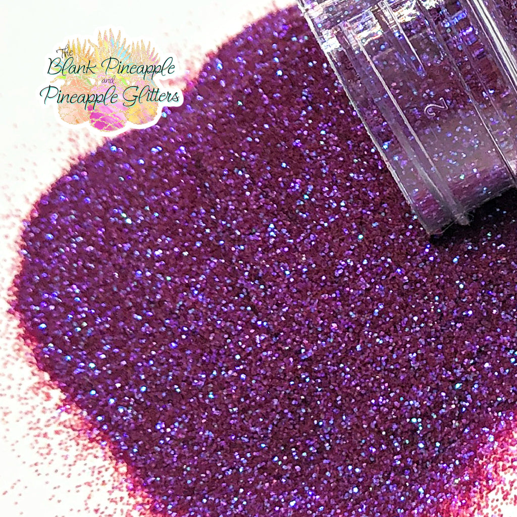 Plum Crazy Chunky Mix High Sparkling Iridescent Glitter in 2oz Shaker Bottle - The Blank Pineapple