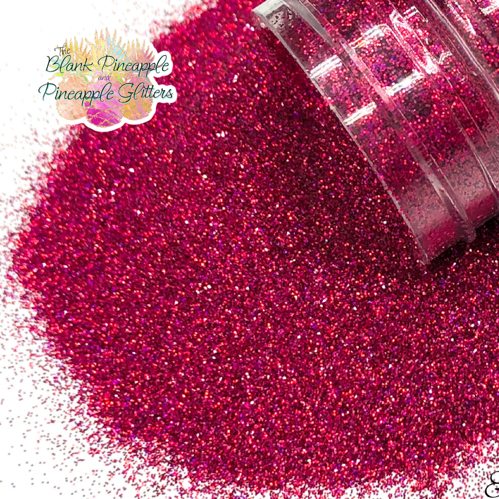 Rockin' Raspberry Pink Ultra Fine Holographic Glitter in 2oz Shaker Bottle - The Blank Pineapple