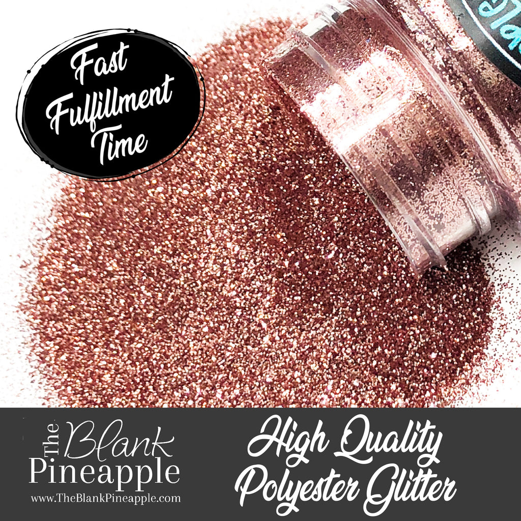 Rosizzle Chunky Mix Metallic Rose Gold Glitter in 2oz Shaker Bottle - The Blank Pineapple