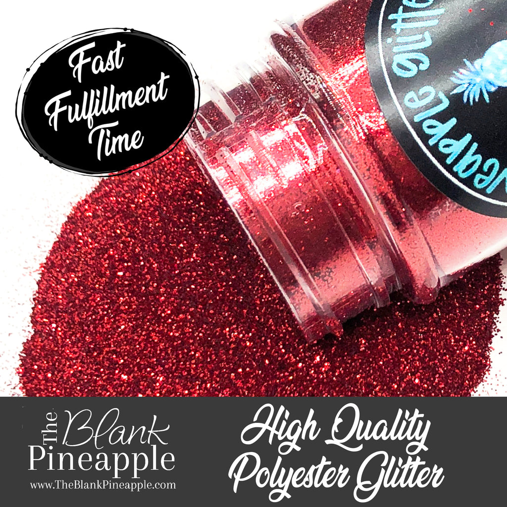 Ruby Doo Ultra Fine Metallic Red Glitter in 2oz Shaker Bottle  The Blank Pineapple