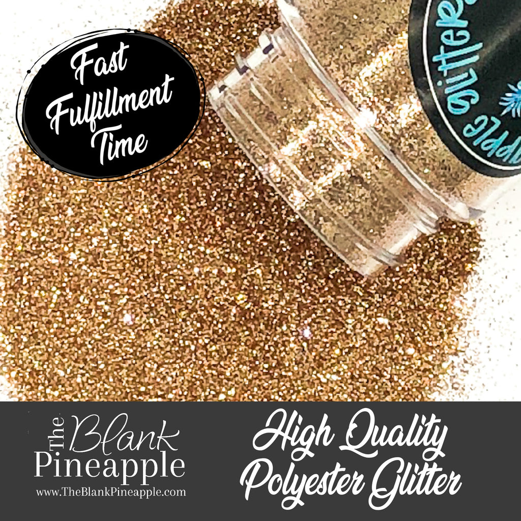 Unforgettable Ultra Fine Cut Metallic Gold Glitter in a 2oz Shaker Bottle - The Blank Pineapple