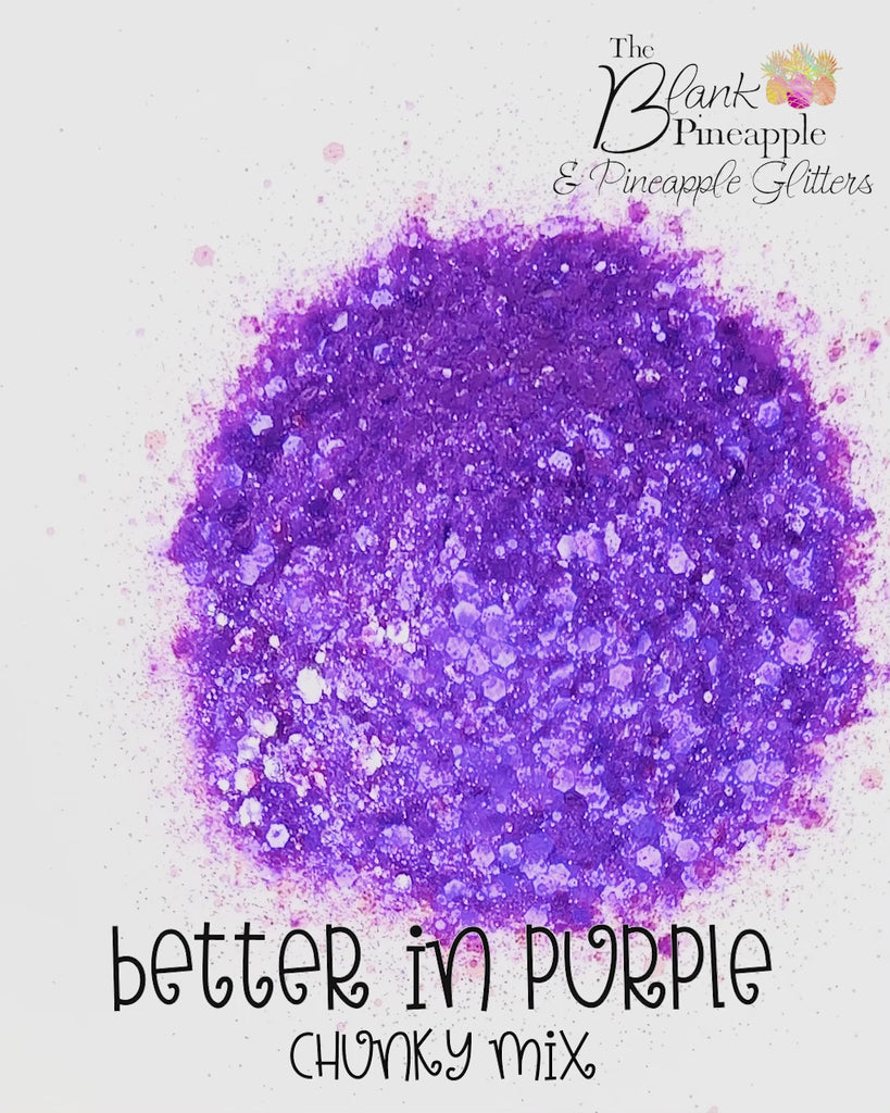 Better in Purple Chunky Mix Iridescent Glitter, Purple Iridescent Glitter