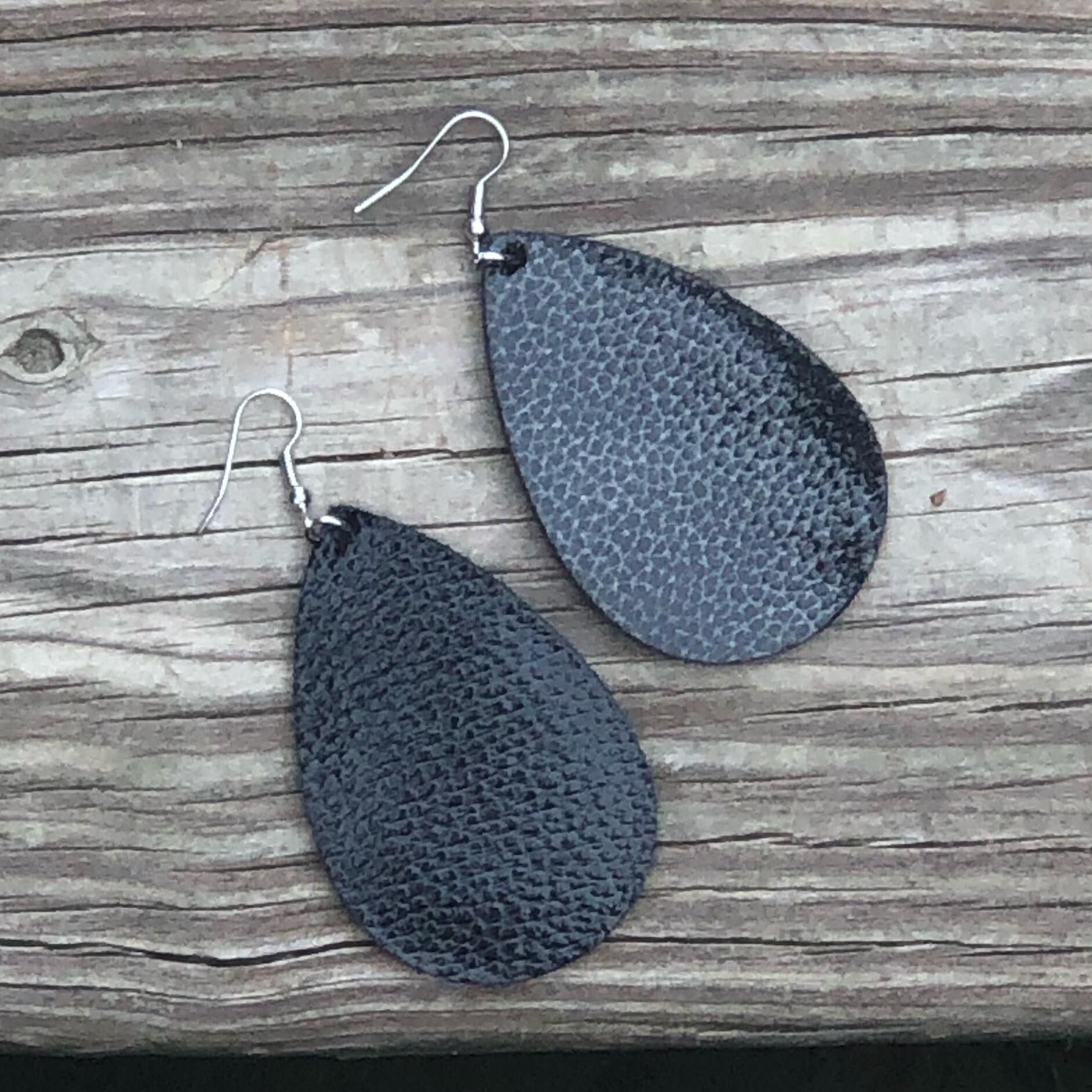 Faux Leather earrings – thebarefootedbobbin