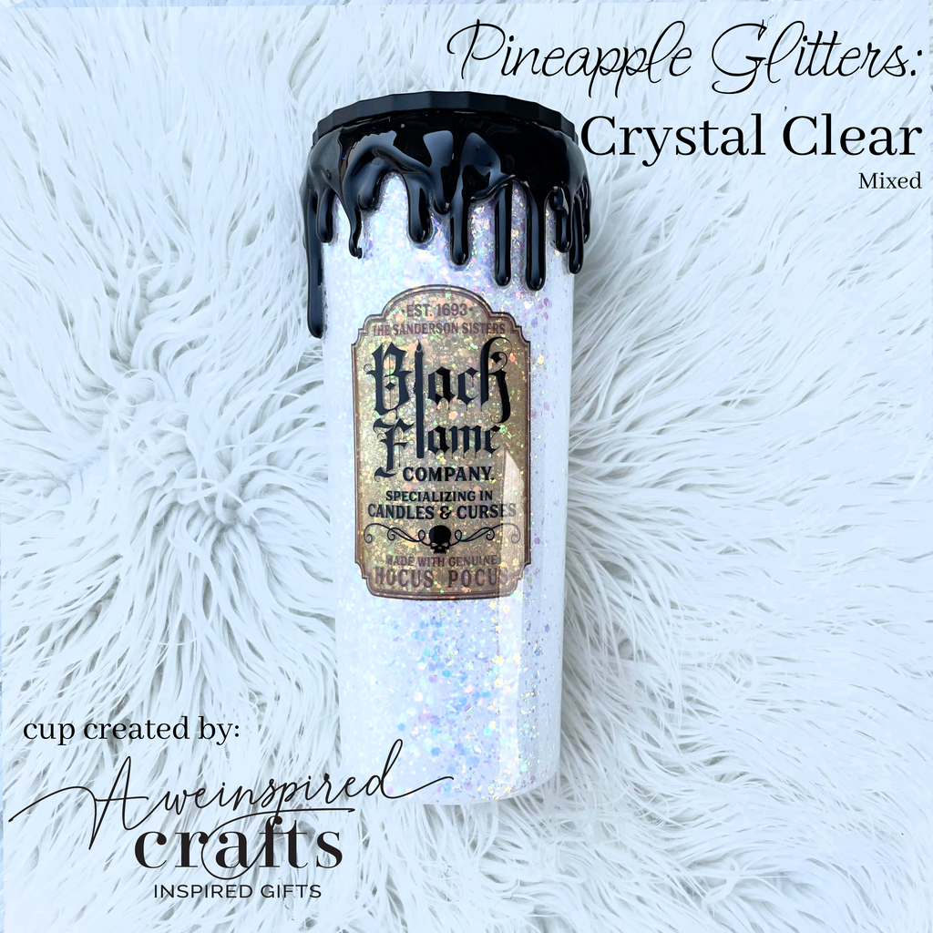 Crystal Clear Mixed Polyester Glitter PET - The Blank Pineapple