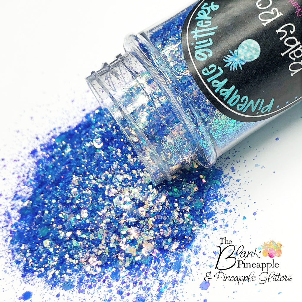 Baby Boo Iridescent Blue Glitter - The Blank Pineapple