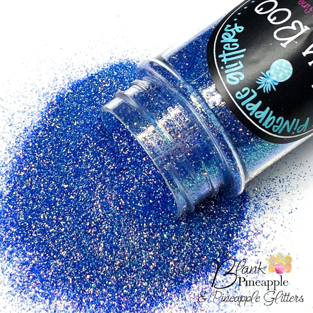 Baby Boo High Sparkling Iridescent Ultra Fine Cut Glitter Polyester PET Blue Glitter - The Blank Pineapple