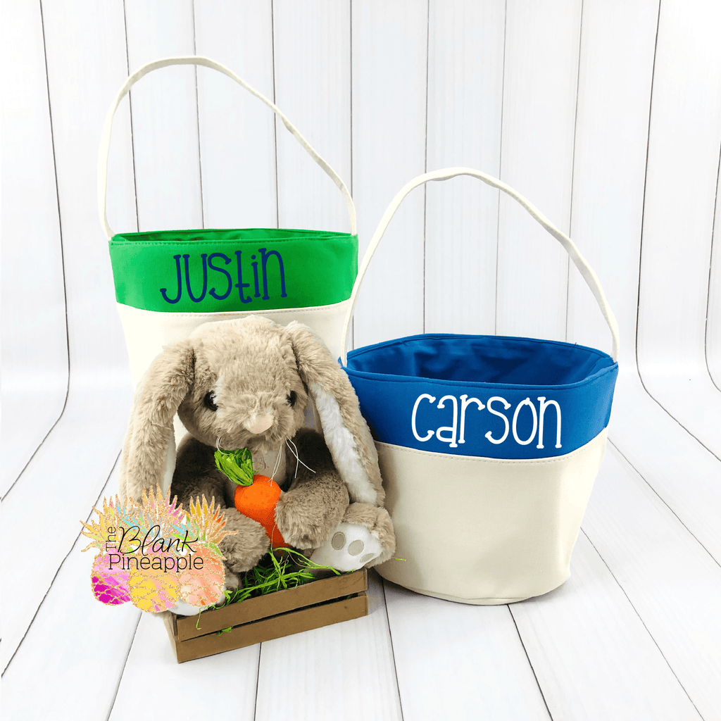 Canvas Easter Bucket - Discontinued - The Blank Pineapple