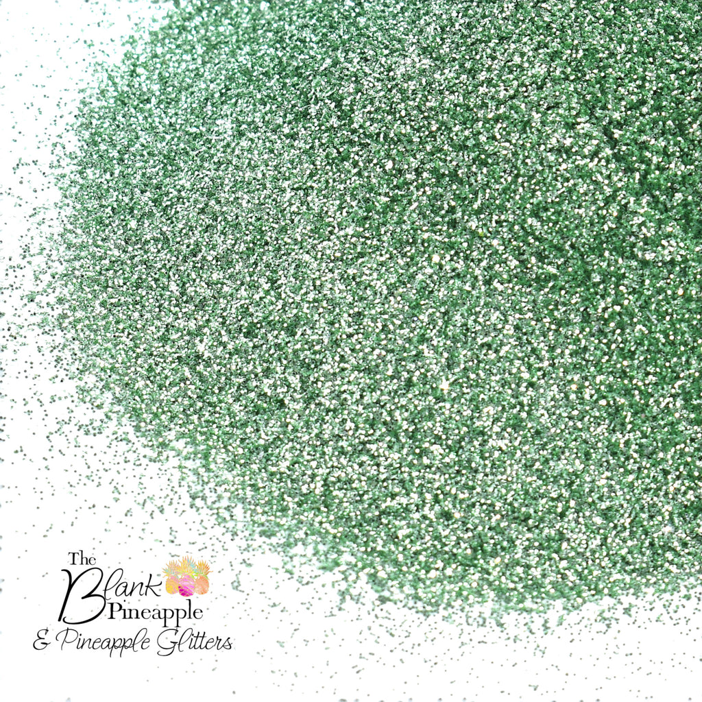 Pale Green Glitter, Celery Salt Ultra Fine Metallic Glitter PET Polyester 2oz Shaker Bottle, Green Glitter