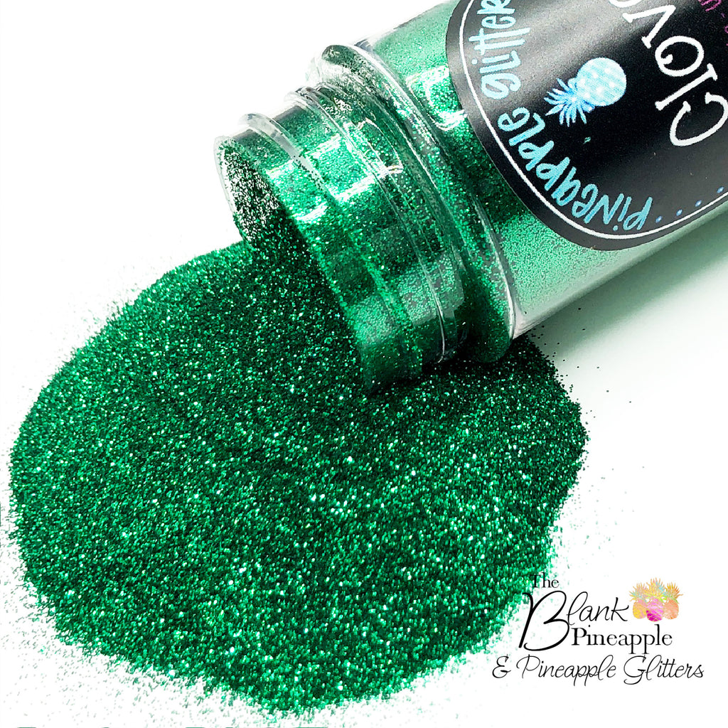 Clover Craft Glitter, Green Glitter - The Blank Pineapple