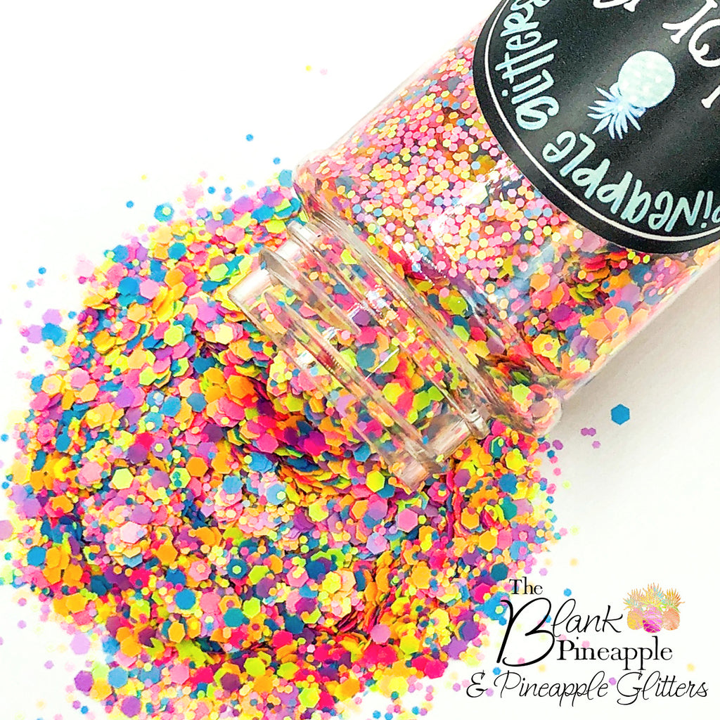 Color Me Happy Mixed Dots, Confetti Polyester Glitter PET - The Blank Pineapple