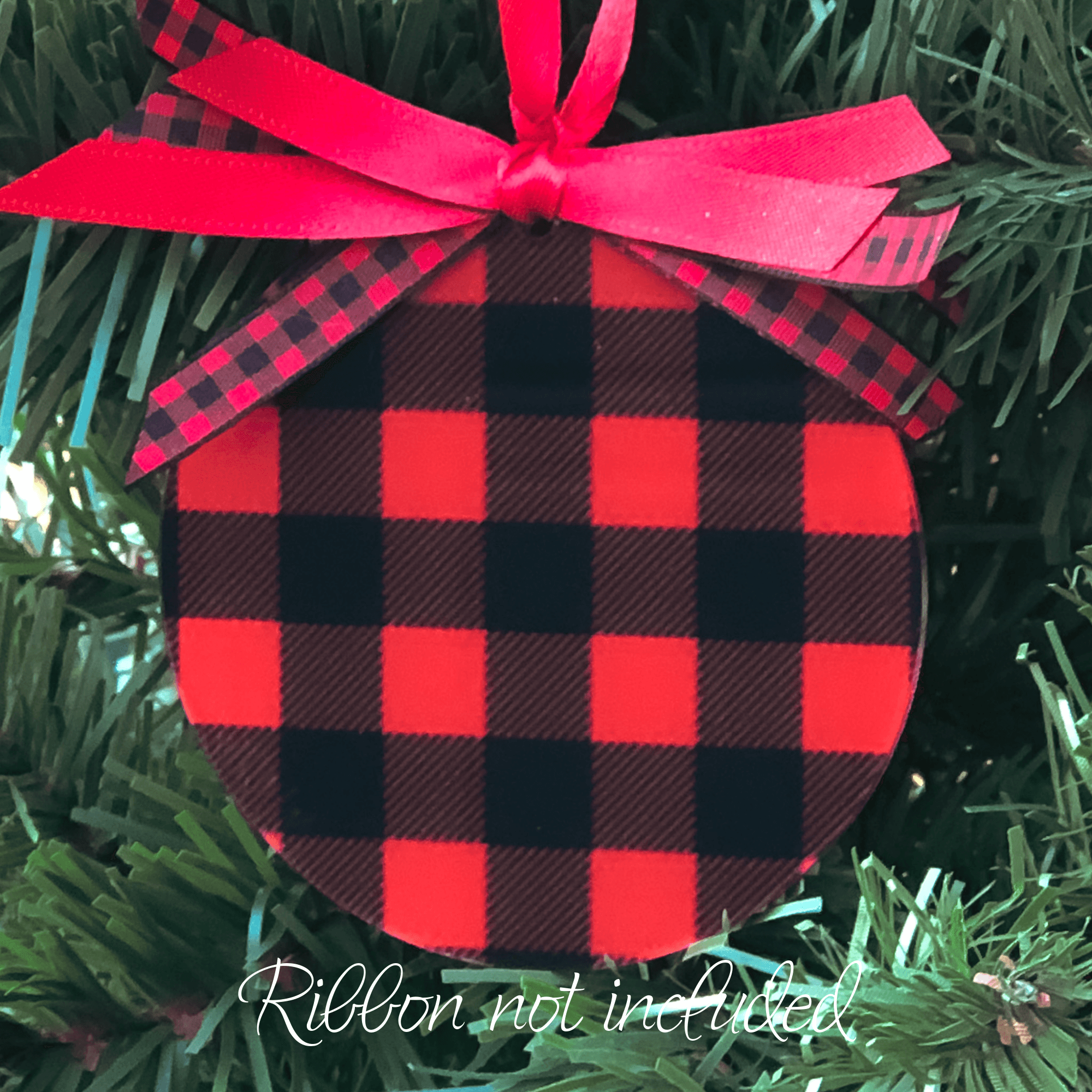 Christmas Ribbons for Gift Wrapping Decorations Buffalo Plaid