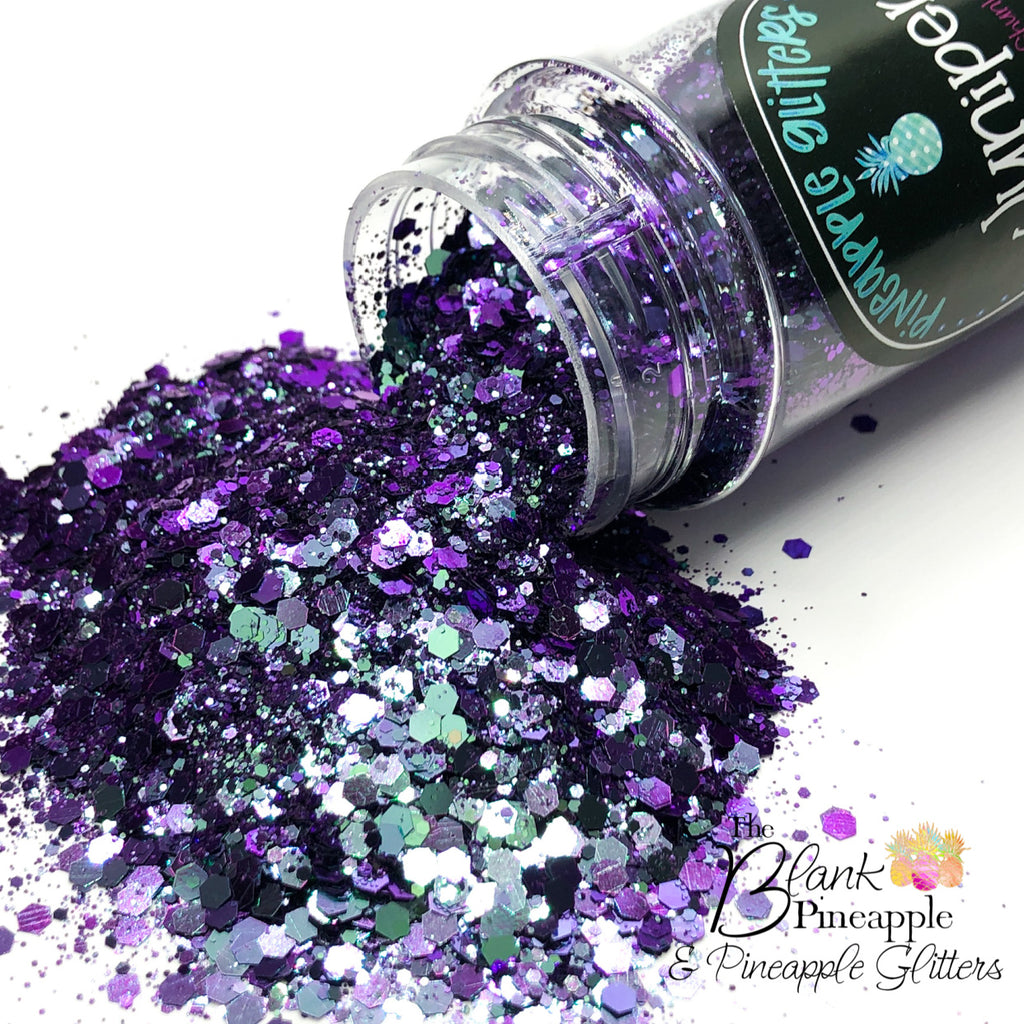 Aura Amethyst Purple Color Shift Chunky Hex Glitter Mix