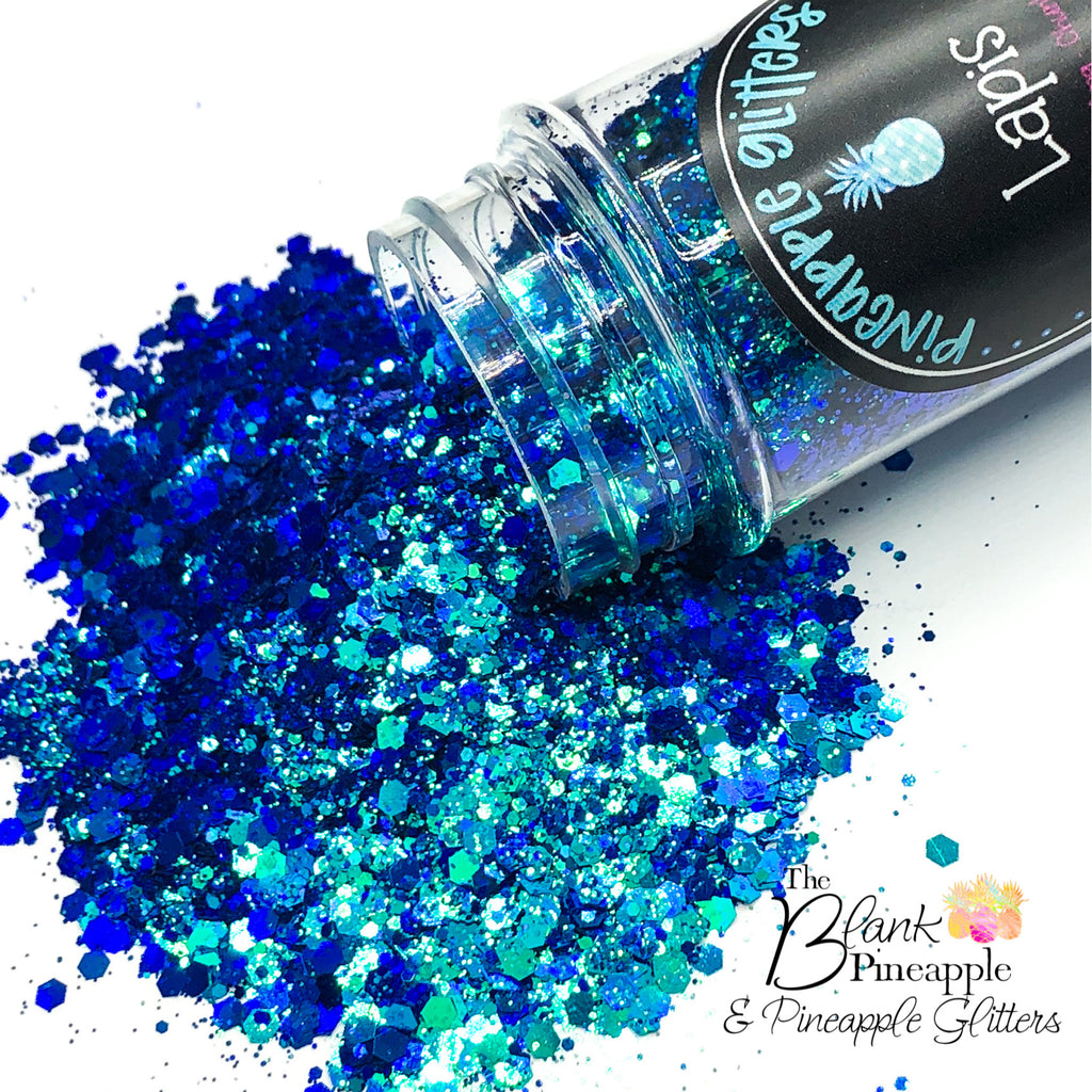 Lapis Chunky Mix Color Shifting Polyester Glitter PET Blue Glitter - The Blank Pineapple