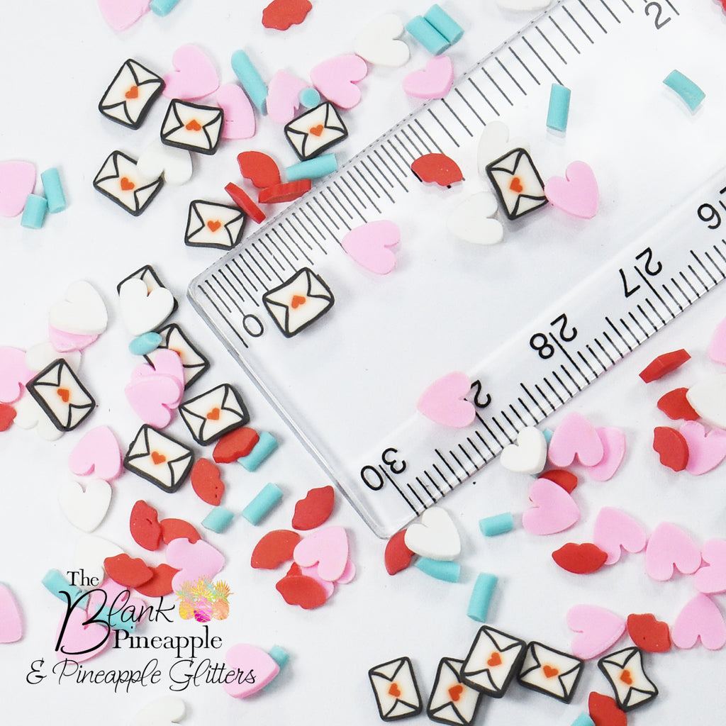 Fimo Shapes, Love Letters Polymer Clay Shapes, Valentine Fimo Shapes - The Blank Pineapple