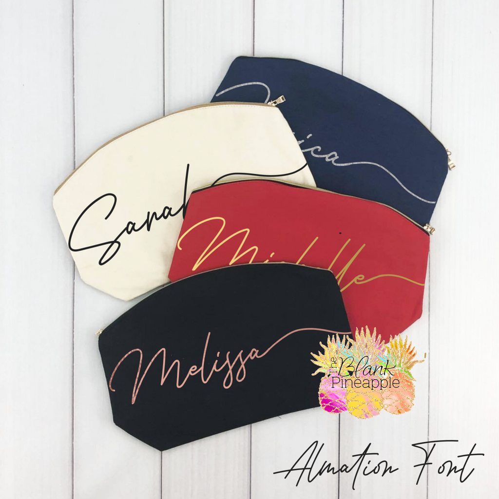Sublimation Blank Canvas Makeup Bags – Angie's T's and Things