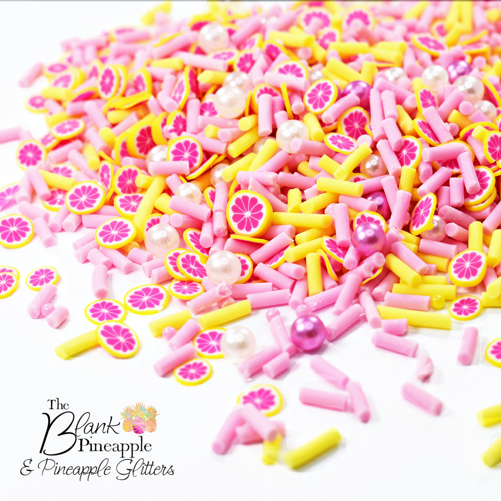 Polymer clay shapes, Pink Lemonade Polymer Clay Shapes, Lemon Fimo Clay Shapes - The Blank Pineapple