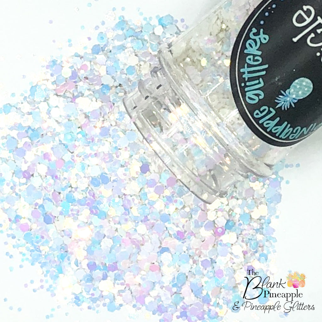 Pinkcicle Chunky Mix Iridescent Glitter 2oz. Shaker Bottle PET Polyester Glitter - The Blank Pineapple