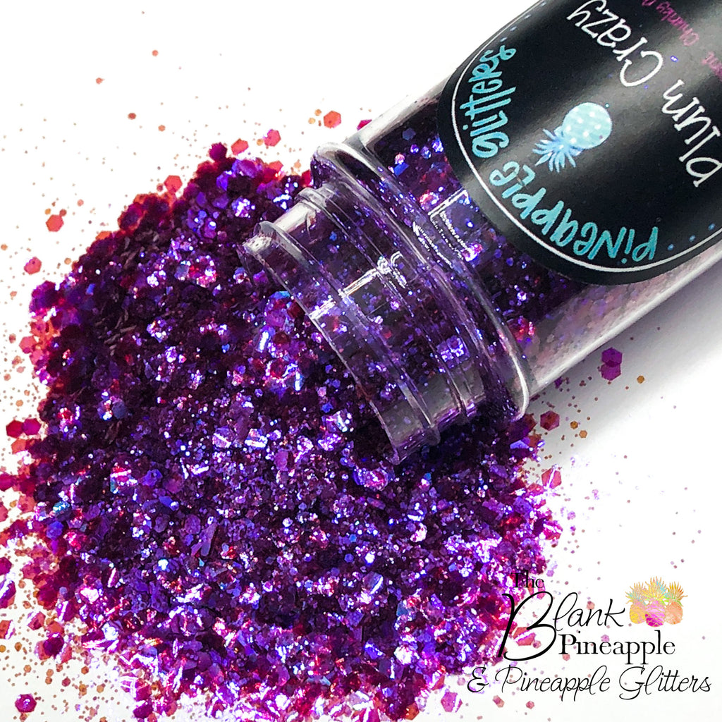 Plum Crazy Chunky Mix High Sparkling Iridescent Polyester Glitter PET - The Blank Pineapple