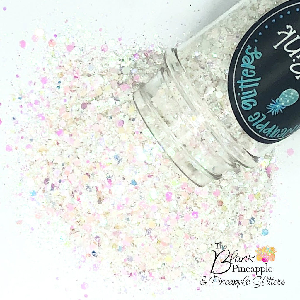 Prism Pink Mixed Glitter with Iridescent Sparkle in 2oz Shaker Bottle - The Blank Pineapple