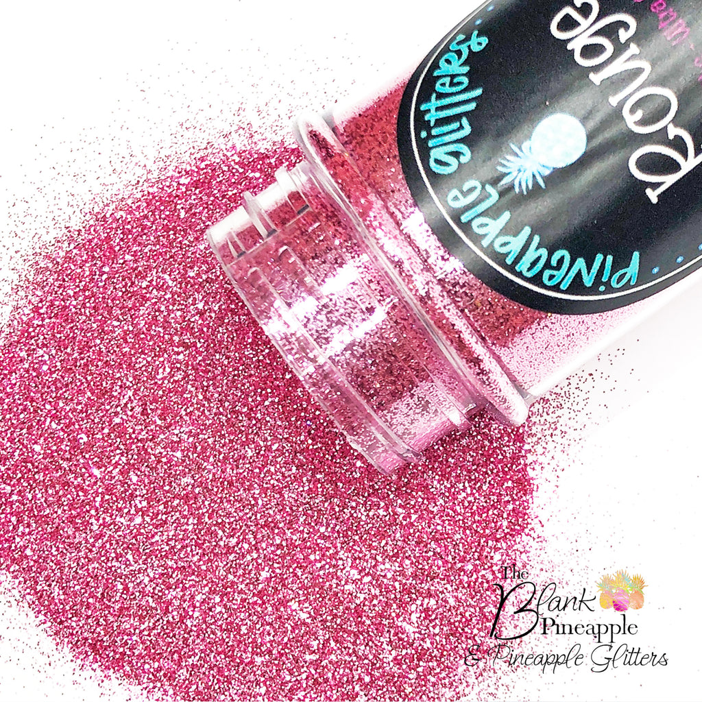 Rouge Ultra Fine Metallic Pink Glitter in 2oz Shaker Bottle - The Blank Pineapple