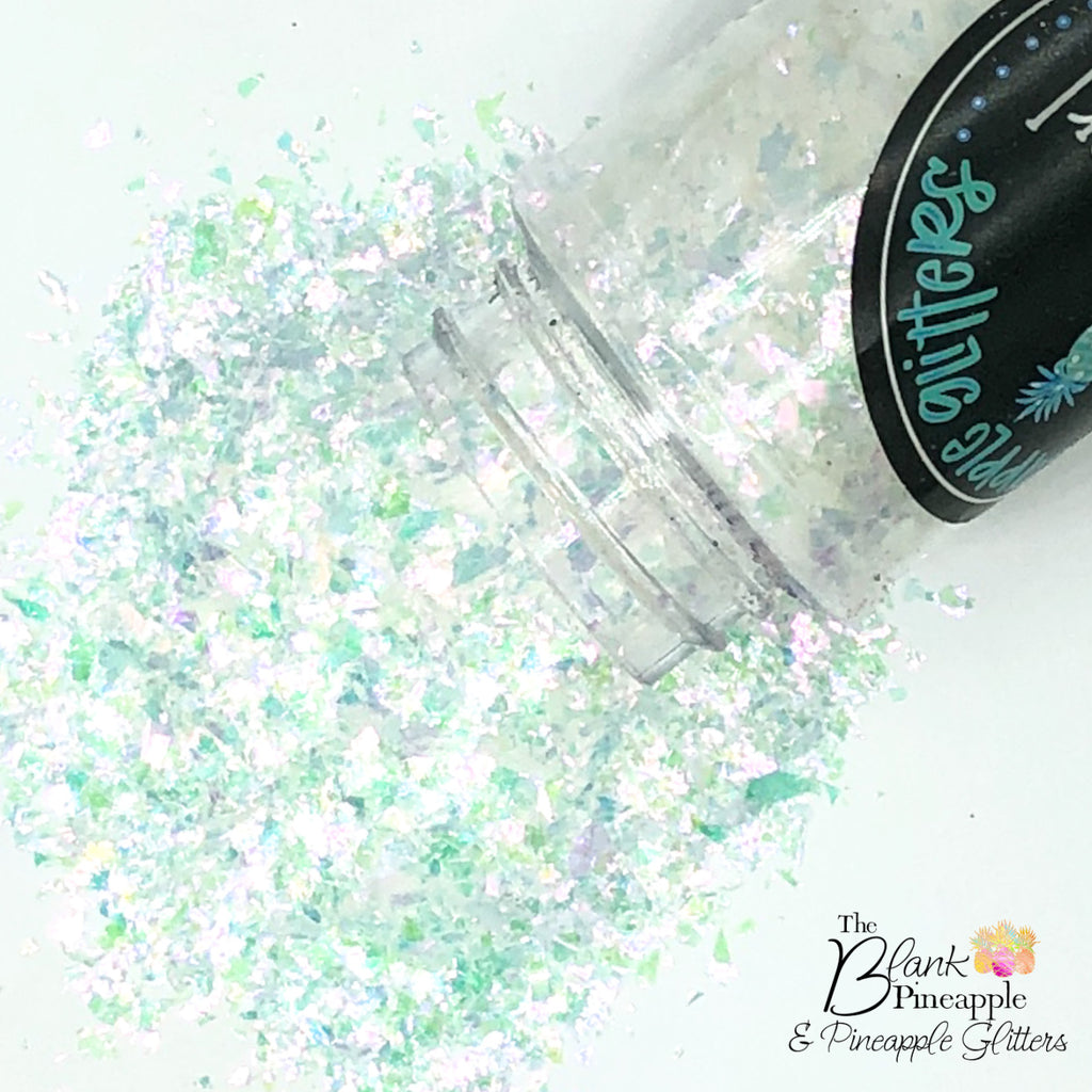 Salty Pearl Irregular Cut Opal Iridescent Glitter Polyester PET - The Blank Pineapple