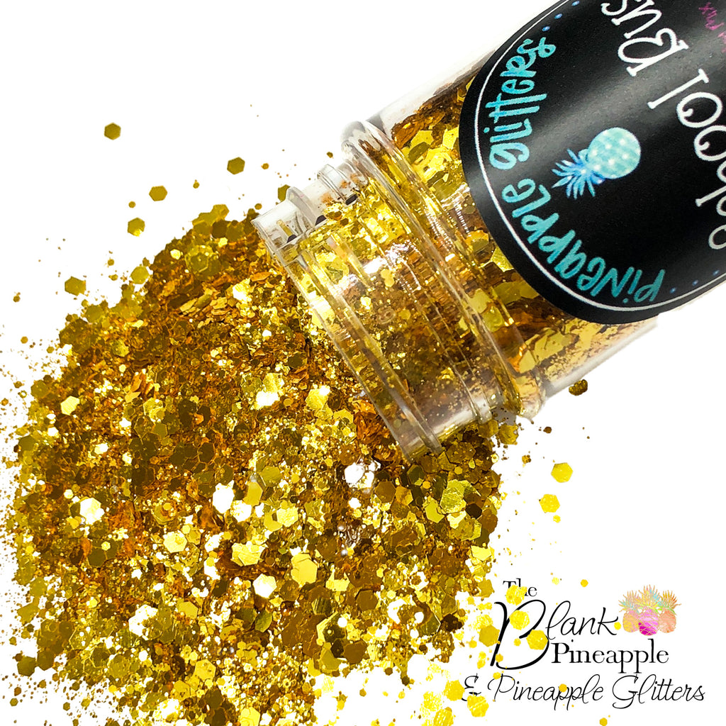 Yellow and Gold Glitter. Solvent-resistant, High-quality, Polyester glitter.  – The Blank Pineapple