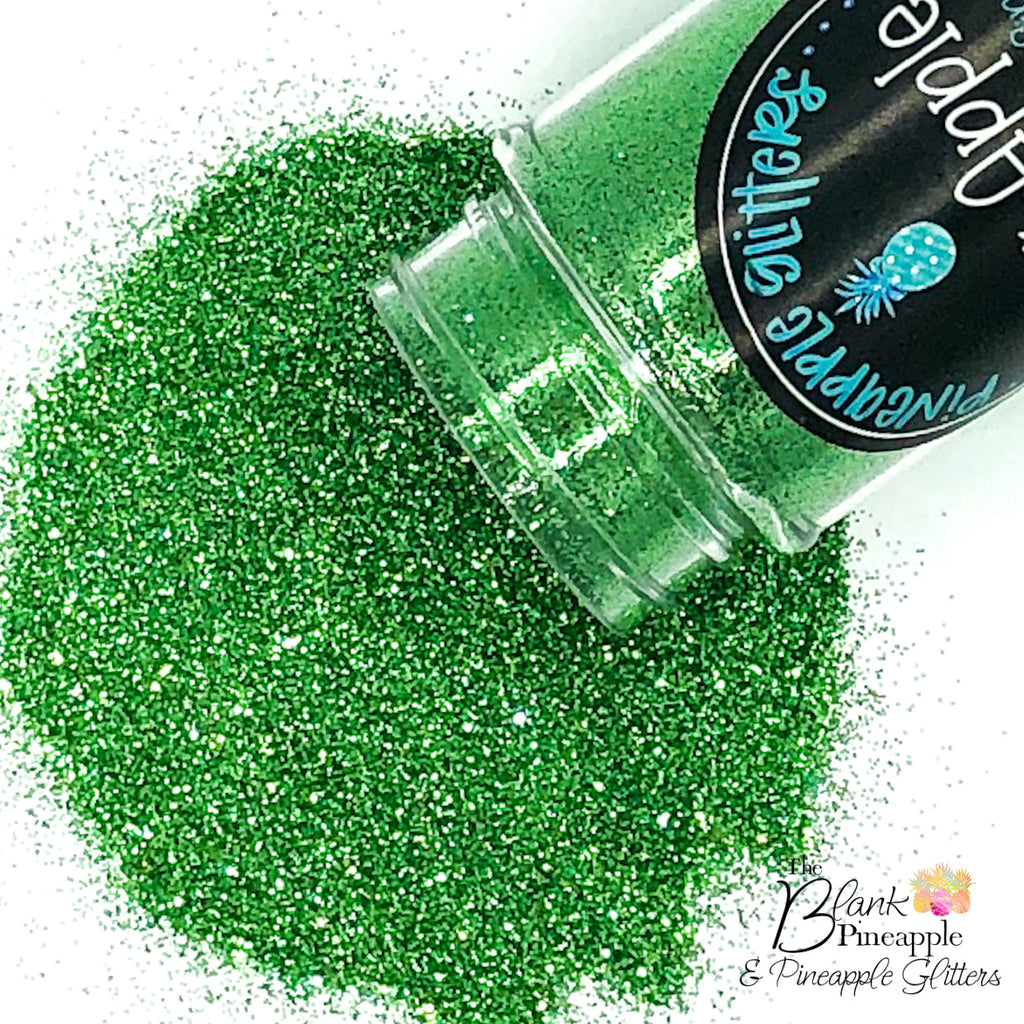 Sour Apple Ultra Fine Cut Glitter Polyester PET Green Glitter - The Blank Pineapple