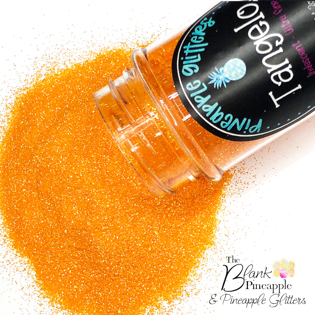 Tangelo Iridescent Ultra Fine Cut Glitter Polyester PET, Orange Iridescent Glitter - The Blank Pineapple