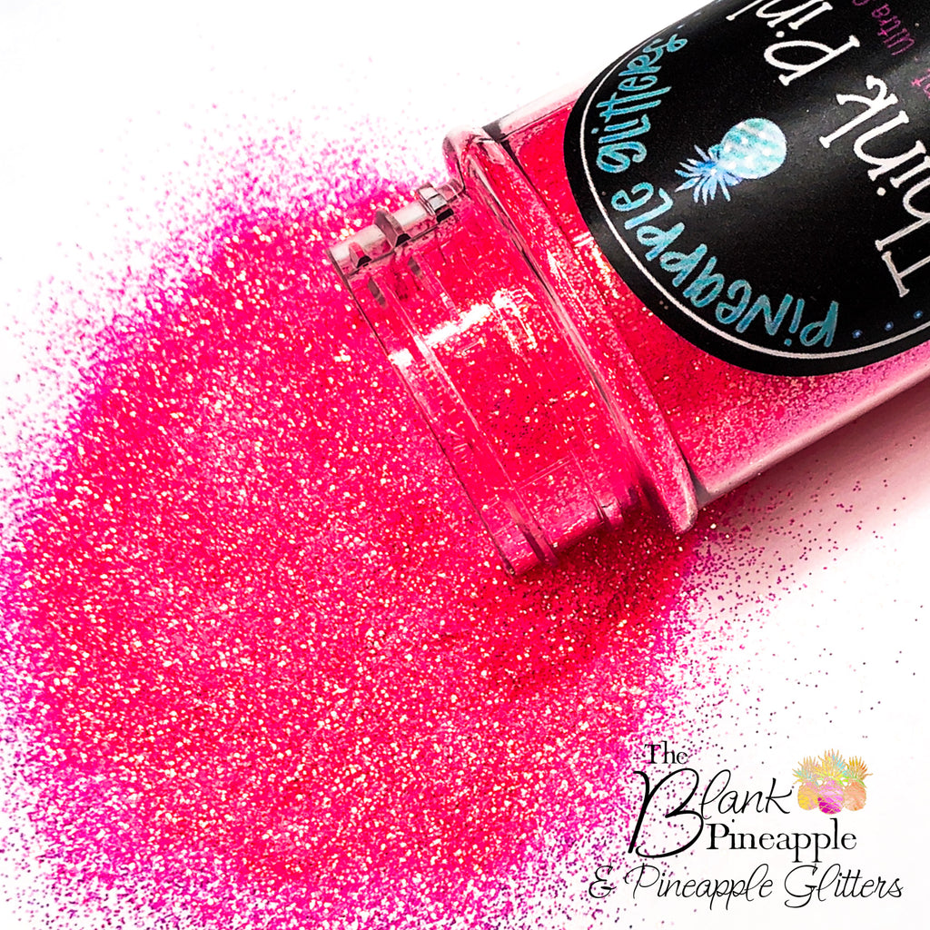 Think Pink High Sparkling Iridescent Ultra Fine Cut Glitter Polyester PET - The Blank Pineapple
