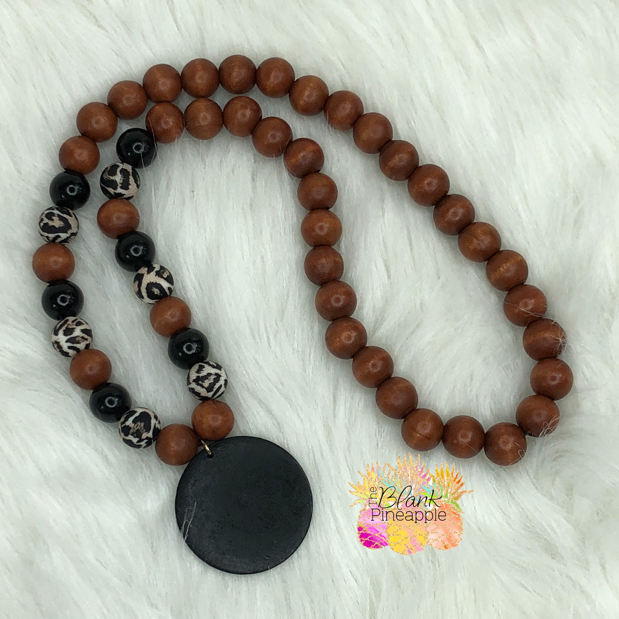 Wood Bead Necklace – Darling Clementine, Wood Beads - valleyresorts.co.uk