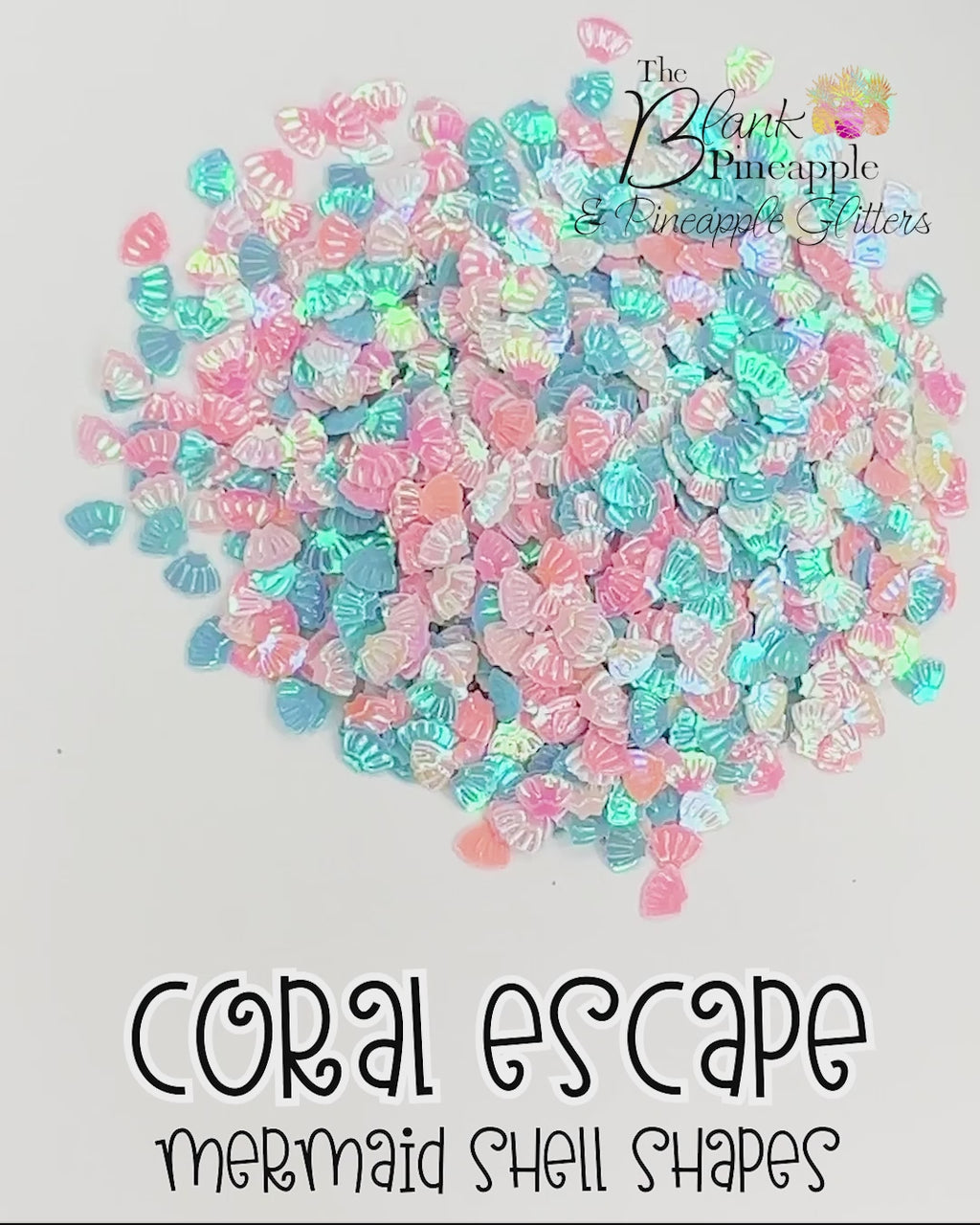 Coral Escape Seashells 2oz Bag (56 Grams) PVC Shells