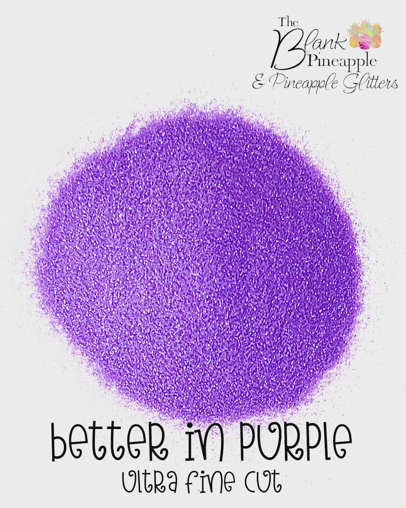 Better in Purple Ultra Fine Cut Iridescent Glitter, Purple Iridescent Glitter